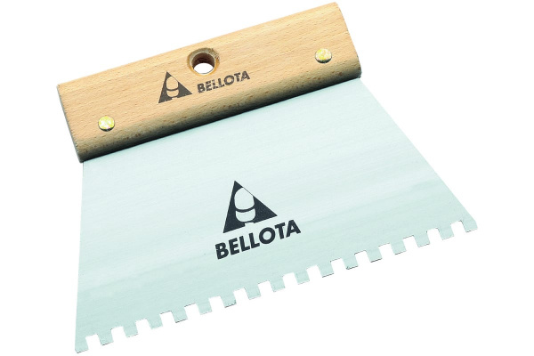 Шпатель-гребёнка Bellota зубчатая 587703