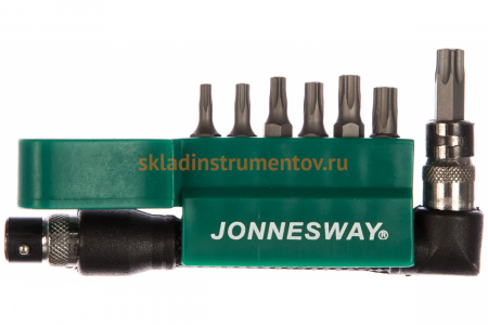 Комплект вставок TORX с центрированным штифтом 8 предметов Jonnesway S08H2ST8S