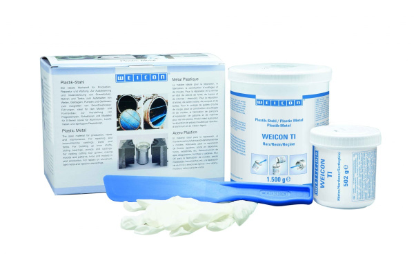 Пастообразный композит, наполненный нержавеющей титаном WEICON TI 2 кг wcn10430020