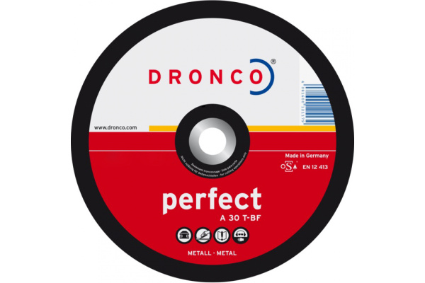 Диск шлифовальный по металлу Perfect A30T (115x6x22.23 мм) DRONCO 3116040100