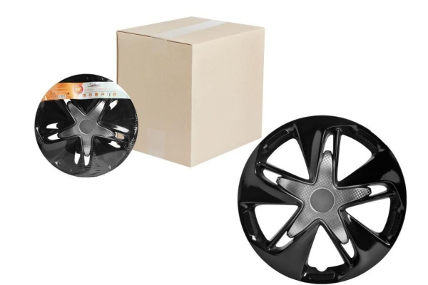 Колесные колпаки Airline 16" Супер Астра Т, серебристо-черные, 2 шт. AWCC-16-05