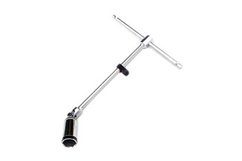 Свечной магнитный ключ с крестовым карданом FORCE 807330020.6UM