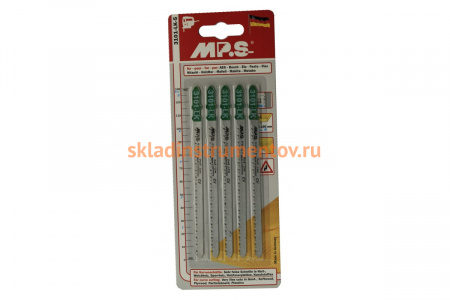 Пилки (132х110х2.5 мм; 5 шт.) по древесине, ДСП, фанере, пластмассе MPS 3101-LK