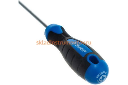 Слесарная отвертка Зубр Cr-Mo PZ1 x 100 мм Проф 25233-1
