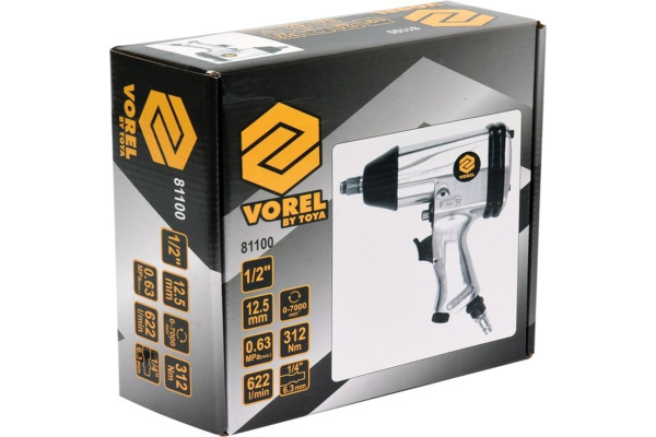 Пневмогайковерт VOREL 1/2" 81100
