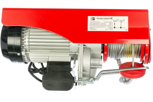 Электрическая таль TOR PA-600/1200 20/10 м 1101201