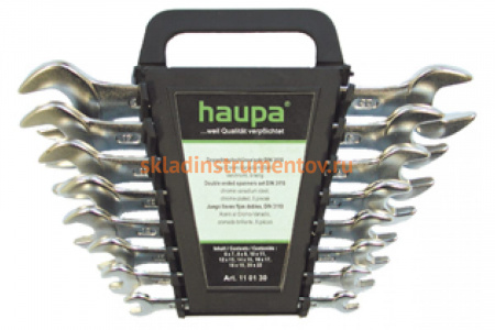 Набор двусторонних гаечных ключей 12 шт HAUPA 110132