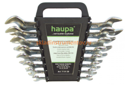 Набор двусторонних гаечных ключей 12 шт HAUPA 110132