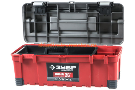Ящик для инструмента, пластиковый, Профессионал ЗУБР КАМА-26 38135-26_z01