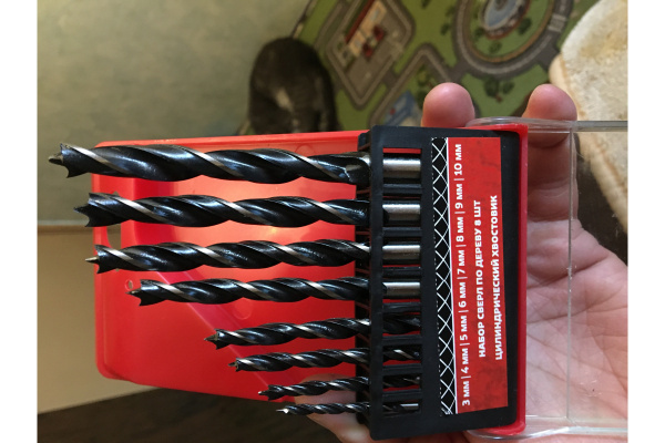 Набор сверл по дереву (8 шт; 3-10 мм) КЕДР 150-028 208712