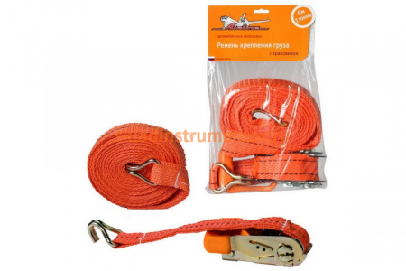 Ремень крепления груза с храповиком (6 м, 1 т) Airline AS-T-04