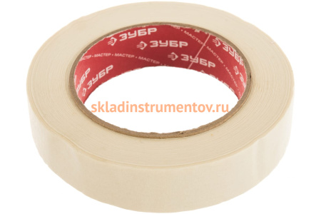 Малярная лента Зубр ЭКСПЕРТ креповая, 25ммх50м 12115-25
