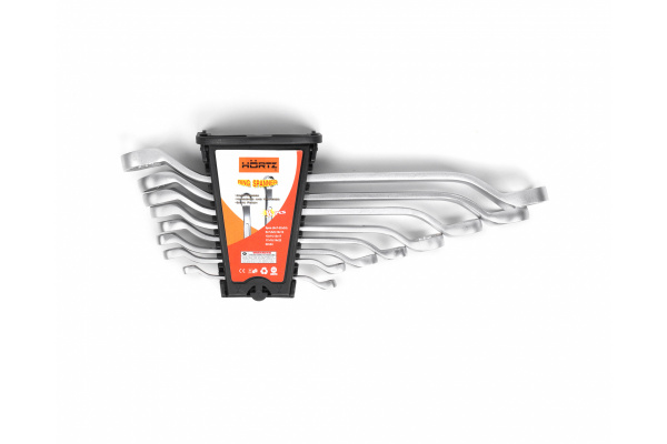 Набор накидных двусторонних ключей HORTZ 8шт. 6-24 в клипсе HOR 125952