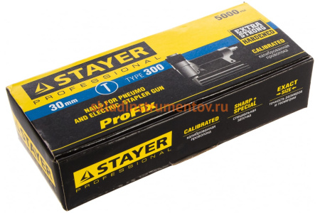 Гвозди особотвердые тип 300 PROFESSIONAL (5000 шт; 30 мм) STAYER 31530-30