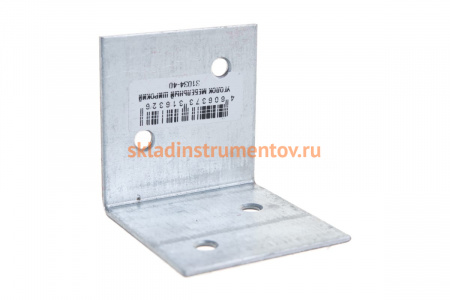 Мебельный уголок ЗУБР широкий УМШ-1.5 40х40х40 х 1.5мм белый цинк 31034-40