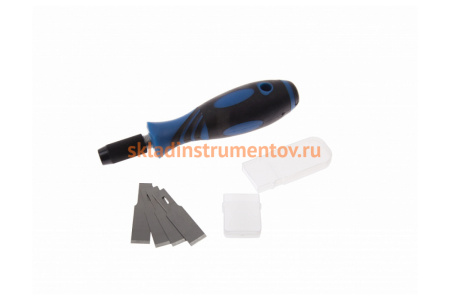 Скребковый нож МАСТАК с набором из 5 лезвий 107-03012