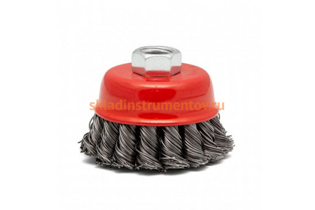 Щетка чашка (125 мм; М14; крученая проволока 0.5 мм) для УШМ КЕДР 208050