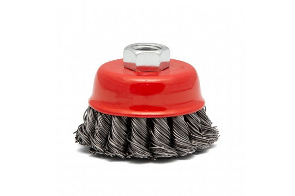 Щетка чашка (125 мм; М14; крученая проволока 0.5 мм) для УШМ КЕДР 208050