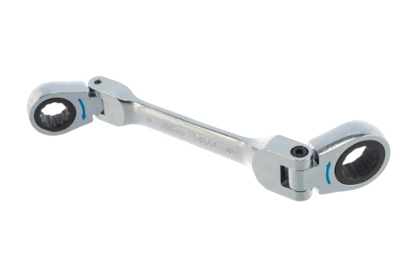 Накидной шарнирный ключ с трещоткой 8х10 мм JTC 5033