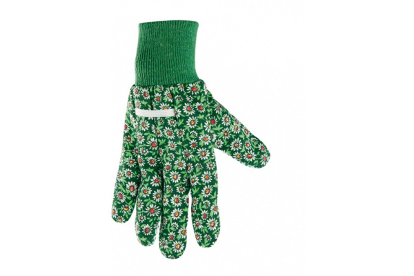 Садовые перчатки PALISAD х/б ткань с ПВХ точкой, манжет, L 67763