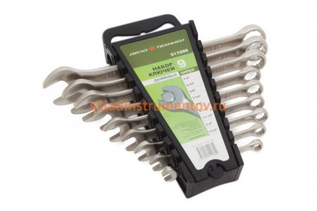 Набор комбинированных дюймовых ключей 9 шт холдер ДТ/10 Дело Техники 511098