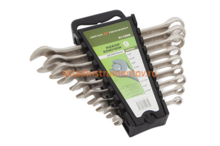 Набор комбинированных дюймовых ключей 9 шт холдер ДТ/10 Дело Техники 511098
