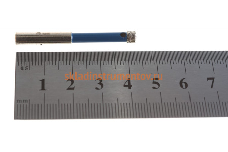 Сверло "ЭКСПЕРТ" алмазное (4 мм; Р60) по кафелю Зубр 29850-04 Сверло "ЭКСПЕРТ" алмазное (4 мм; Р60) по кафелю Зубр 29850-04