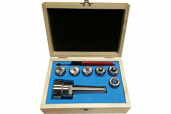 Патрон цанговый MSB4-ER32, хвостовик конус Морзе, DIN228-A, с набором цанг 6 шт. 6-20 мм GRIFF b220231