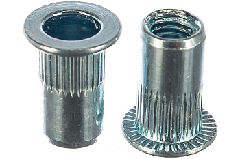 Заклепка резьбовая стальная цилиндрическая с насечкой (50 шт; М5; стандартный борт) MESSER 211105S-50