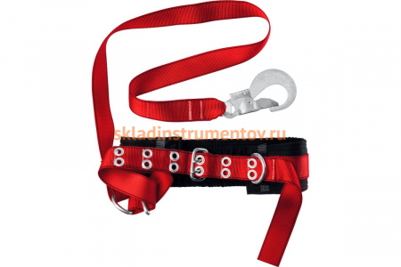 Безлямочный предохранительный пояс Зубр Памир, ленточный строп, 11585