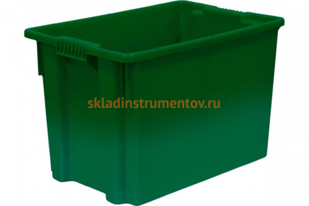 Ящик Тара.ру п/э 600х400х400 сплошной зеленый 06125