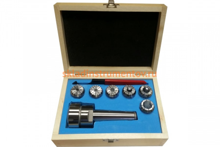 Патрон цанговый MSB4-ER32, хвостовик конус Морзе, DIN228-A, с набором цанг 6 шт. 6-20 мм GRIFF b220231