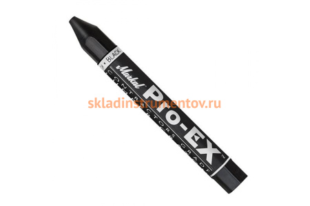 Восковой строительный мелок Markal Pro-EX универсальный, чёрный 80383