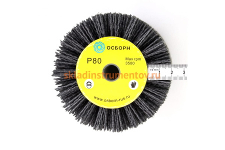 Щетка валик нейлоновая 6-027 (100 мм; P80) для Makita 9741 ОСБОРН PLM.RB10012013P80