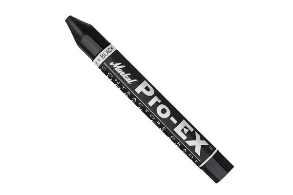 Восковой строительный мелок Markal Pro-EX универсальный, чёрный 80383