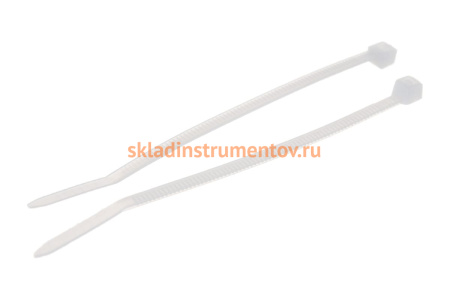 Нейлоновые хомуты Зубр белые, 2.5x80 мм, 100 шт. 309010-25-080