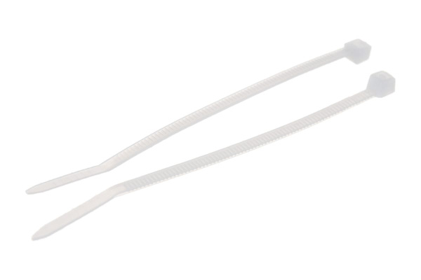 Нейлоновые хомуты Зубр белые, 2.5x80 мм, 100 шт. 309010-25-080