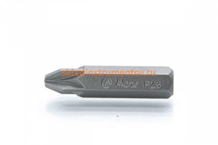 Бита короткая крестовая (PZ3; 5/16") Hans 032-4PZ3