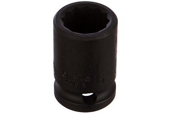 Головка короткая ударная 12-гранная (16 мм; 1/2DR) FORCE 44816