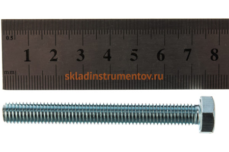 Болт ЗУБР ГОСТ 7798-70, M8 x 70 мм, 3 шт, кл. пр. 5.8, оцинкованный, 303086-08-070