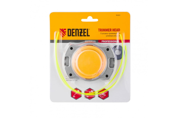Триммерная универсальная головка алюминий шайба 8 мм 10 мм DENZEL 96363
