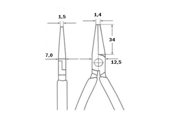 Плоскогубцы для юстировки KNIPEX KN-3211135
