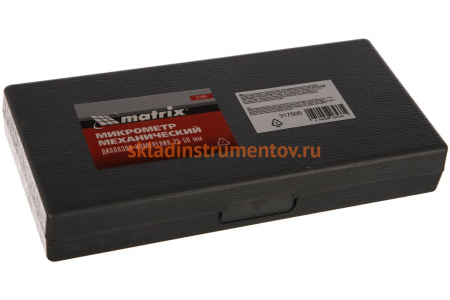 Механический микрометр 25-50 мм MATRIX 317505