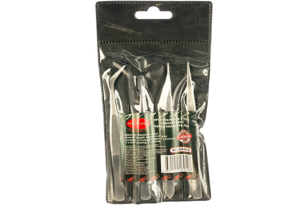 Набор пинцетов ROCKFORCE 4 предмета RF-69414