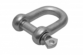 Такелажная скоба ЗУБР, 5мм, 2 шт, тип прямой, оцинкованная, 304516-05