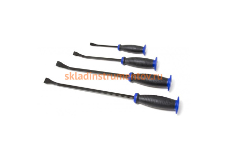 Набор изогнутых монтировок ROCKFORCE 35 град. c прорезиненной защитной рукояткой 4 предмета RF-904U4D