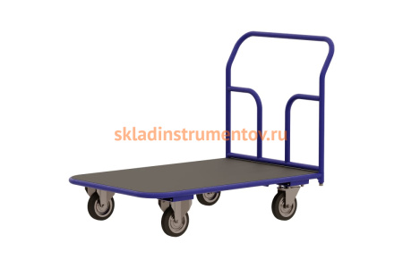 Тележка RUSKLAD платформенная с резиновым покрытием ТПР 1 (500x800) d125мм