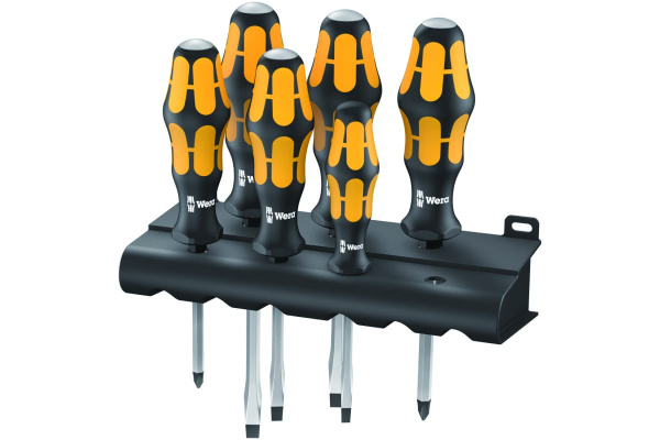 Набор силовых отверток Wera, подставка, 6 предметов, WE-018282