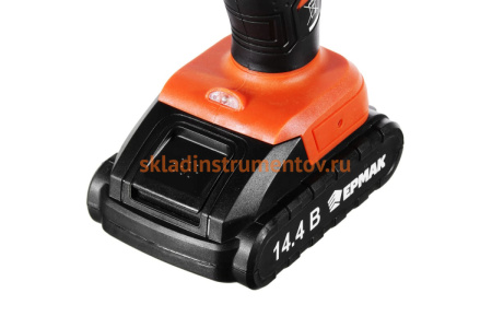 Аккумуляторная дрель-шуруповерт ЕРМАК ДША-14.4-2 646-324