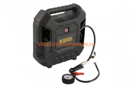 Воздушный компрессор Denzel DL1100 1,1 кВт, 180 л/мин, с набором аксессуаров 58005